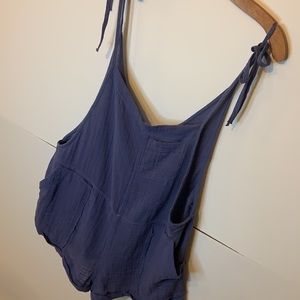 Abercrombie & Fitch 100% cotton gauze romper.  Perfect for over a swim suit.